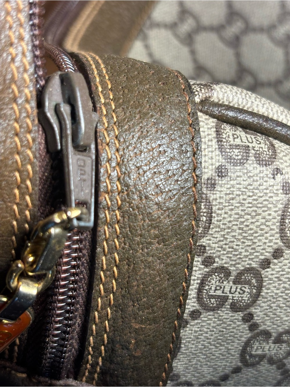 RARE Authentic Vintage Gucci Plus Boston Bag & Pristine Matching Wallet - Picture 12 of 13